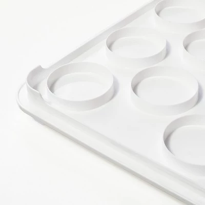Plastic Rectangle Cupcake Carrier Clear/White/Gray - Figmint™ 4 Plastic Rectangle Cupcake Carrier Clear/White/Gray - Figmint™ - Image 2