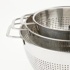 3pc (1.5qt, 3qt, and 5qt) Stainless Steel Colander Set Silver - Figmint™ -Figmint Kitchen Sales Store GUEST 03733156 c545 4897 b11c 23879434c6b5