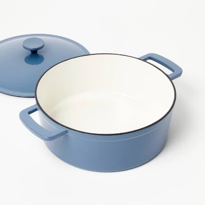 5.5qt Enamel Dutch Oven - Figmint™ Light Gray 4 5.5qt Enamel Dutch Oven - Figmint™ Light Gray - Image 2