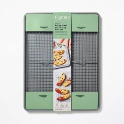 2pc Nonstick Baking Sheet and Cooling Rack Set - Figmint™ Gray -Figmint Kitchen Sales Store GUEST 0efb9939 f7f6 4f85 91ed 1c351d80b6e3