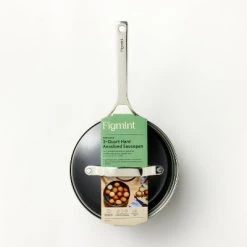 3qt Nonstick Hard Anodized Aluminum Sauce Pan with Lid Dark Gray - Figmint™ 12 3qt Nonstick Hard Anodized Aluminum Sauce Pan with Lid Dark Gray - Figmint™ -Figmint Kitchen Sales Store GUEST 148fa994 588a 40c2 82c2 84f92e0a60c7