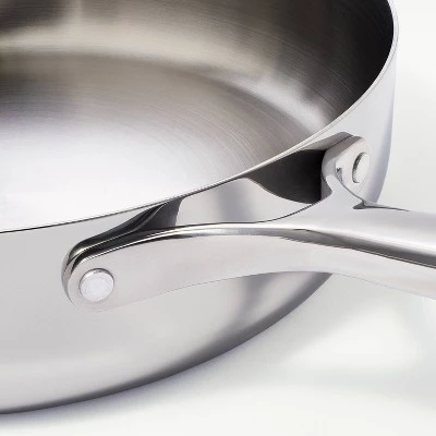 5qt Stainless Steel Saute Pan Silver - Figmint™ 5 5qt Stainless Steel Saute Pan Silver - Figmint™ - Image 3