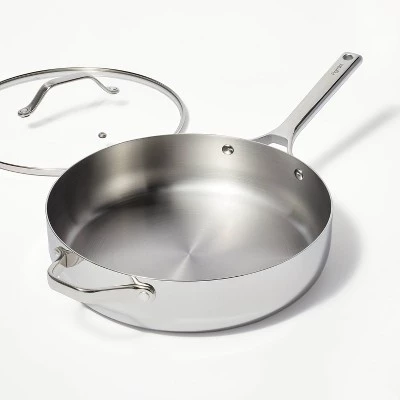 5qt Stainless Steel Saute Pan Silver - Figmint™ 4 5qt Stainless Steel Saute Pan Silver - Figmint™ - Image 2
