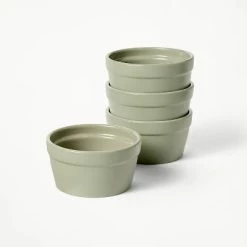 4pc Stoneware Ramekin Set - Figmint™ Cream -Figmint Kitchen Sales Store GUEST 37a5c31b 119d 492f b4c0 48296d48ac06