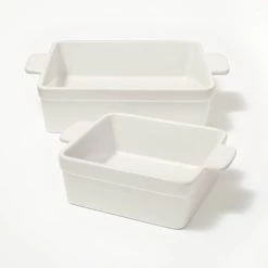 2pc Stoneware Square Baking Dish Set - Figmint™ Sage Green -Figmint Kitchen Sales Store GUEST 3b1998a9 5717 48c1 9c1f bd214bfdbc50