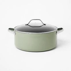 8qt Nonstick Ceramic Coated Aluminum Wide Stock Pot - Figmint™ Blue -Figmint Kitchen Sales Store GUEST 6635196c 0b83 4a2c 8114 54fbd197bddf