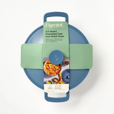 5.5qt Enamel Dutch Oven - Figmint™ Light Gray 7 5.5qt Enamel Dutch Oven - Figmint™ Light Gray - Image 5