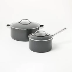 7pc Nonstick Hard Anodized Aluminum Cookware Set Dark Gray - Figmint™ -Figmint Kitchen Sales Store GUEST 7f9ee58a 04b3 4e99 818b 29cc757f2e4f