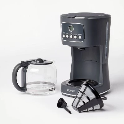 12 Cup Programmable Coffee Maker Gray - Figmint™ 3 12 Cup Programmable Coffee Maker Gray - Figmint™