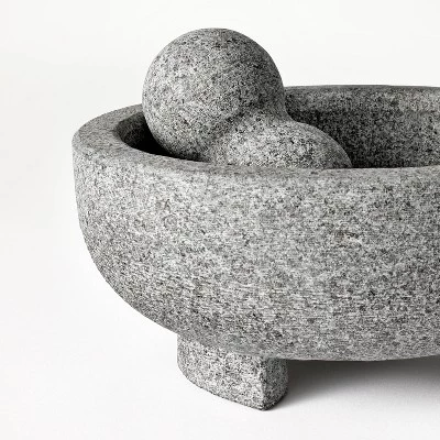 8" Granite Molcajete & Pestle - Figmint™ 4 8" Granite Molcajete & Pestle - Figmint™ - Image 2