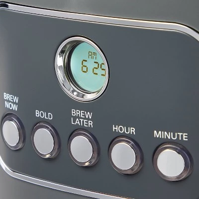 12 Cup Programmable Coffee Maker Gray - Figmint™ 5 12 Cup Programmable Coffee Maker Gray - Figmint™ - Image 3