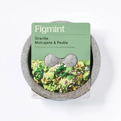 8" Granite Molcajete & Pestle - Figmint™ 5 8" Granite Molcajete & Pestle - Figmint™ - Image 3