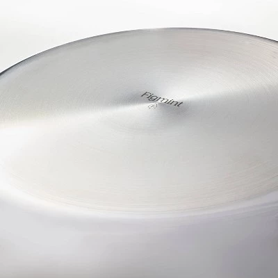 8" Nonstick Stainless Steel Fry pan Silver - Figmint™ 6 8" Nonstick Stainless Steel Fry pan Silver - Figmint™ - Image 4
