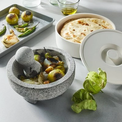 8" Granite Molcajete & Pestle - Figmint™ 3 8" Granite Molcajete & Pestle - Figmint™