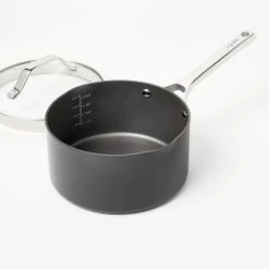 3qt Nonstick Hard Anodized Aluminum Sauce Pan with Lid Dark Gray - Figmint™ 9 3qt Nonstick Hard Anodized Aluminum Sauce Pan with Lid Dark Gray - Figmint™ -Figmint Kitchen Sales Store GUEST b5be151e 51c9 465b 8fe2 24f82e4aefeb