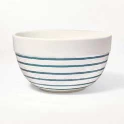 3qt Ceramic Earthenware Mixing Bowl - Figmint™ Red Striped -Figmint Kitchen Sales Store GUEST cbef2096 bbd8 4a71 aa1a abfebbf17cc7