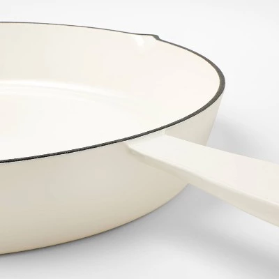 12" Enamel Skillet Cream - Figmint™ 4 12" Enamel Skillet Cream - Figmint™ - Image 2