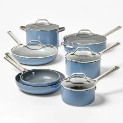 12pc Nonstick Ceramic Coated Aluminum Cookware Set - Figmint™ Cream -Figmint Kitchen Sales Store GUEST d0b5c313 9755 45e5 a0f1 620cc9e7ebee 4