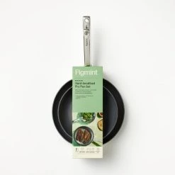 2pk (8" & 10") Aluminum Nonstick Hard Anodized Frypan Set Dark Gray - Figmint™ -Figmint Kitchen Sales Store GUEST df0350fb 140d 40a4 aaaf 8f1d7161394c