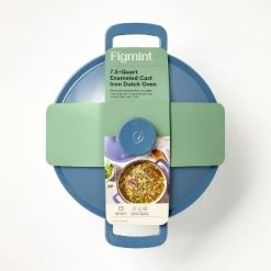 7.5qt Enamel Dutch Oven - Figmint™ Blue -Figmint Kitchen Sales Store GUEST f5697b8a e869 4962 b59a 1cc49a11fc9e