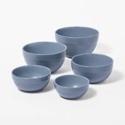 5pc Earthenware Ceramic Mixing Bowl Set - Figmint™ Blue 9 5pc Earthenware Ceramic Mixing Bowl Set - Figmint™ Blue -Figmint Kitchen Sales Store GUEST f750c04d 1e9a 466d 885b 898e6497caba